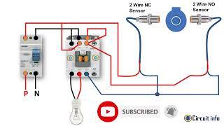 2 Wire Proximity Sensor wiring with  magnetic Contactor l Auto l Mechanical CAM @CircuitInfo #sensor