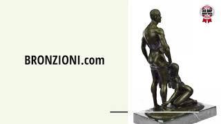 Signed Original Mavchi Oral Pleasure Masterpiece Bronze Sculpture Marble Statue