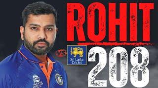 Jaw-Dropping Performance Rohit Sharma Sets New Record with 208 vs Sri Lanka #rohitsharma