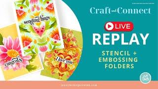 LIVE REPLAY Embossing Folders + Stencils + 2 Special Offers