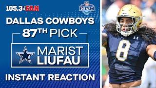 Cowboys Draft Marist Liufau Notre Dame LB With 87th Pick  NFL Draft 2024