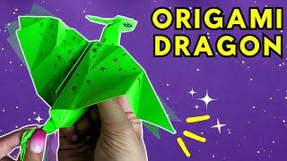 diy origami dragon one sheet of paper without glue  mini stationery at home 2023