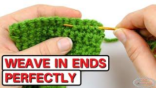 How to WEAVE IN ENDS Perfectly & Easily that Wont Come Undone