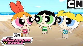 Beach Fight  New Powerpuff Girls Compilation  Cartoon Network