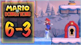Mario vs Donkey Kong - Level 6-3 - All Presents Gifts - Slippery Summit