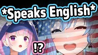 Suiseis English Pronunciation Sounds So American While Teaching Aqua【Hololive】