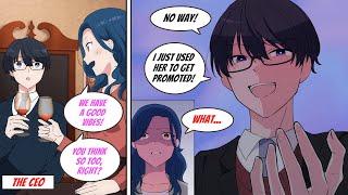 ［Manga dub］ I used my boss to get promoted in a dirty way but...［RomCom］