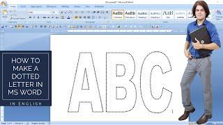 How to make a dotted letter in ms word  dotted letter