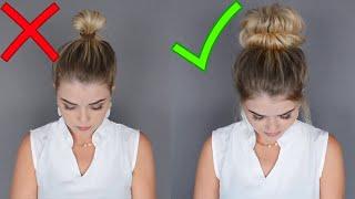 КРАСИВЫЙ ОБЪЕМНЫЙ ПУЧОК ЗА 1 МИНУТУ  EASY MESSY BUN