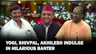 Yogi Adityanath Shivpal Akhilesh Yadav indulge in hilarious banter during UP Assembly Session