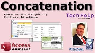 Combine Two or More Fields Together Using Concatenation in Microsoft Access