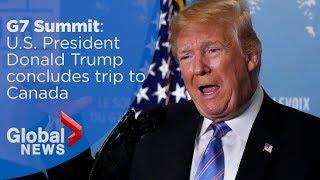 Donald Trump G7 summit full news conference ahead of meeting with North Korea