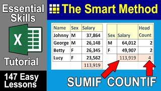 Lesson 03-06 Use the Excel SUMIF and COUNTIF functions