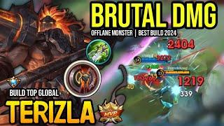 TERIZLA BEST BUILD 2024  BUILD TOP GLOBAL TERIZLA GAMEPLAY  MOBILE LEGENDS