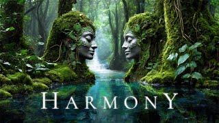 HARMONY  Deep Ambient Relaxation Soundscape with Rain - Ethereal Meditative Fantasy Relaxing Music