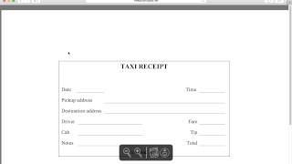 How to Write a Taxi Receipt Form  PDF Template