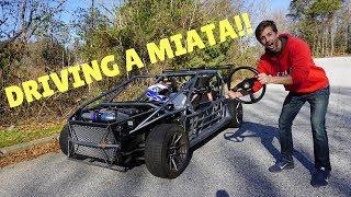 Driving a STREET LEGAL Mazda Miata GO-KART