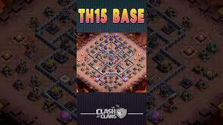 TH15 WAR BASE  PUSHING BASE #shorts