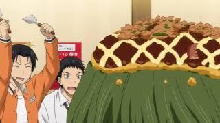 Takao yeets his food on Midorimas head and Midorima beats da hecc out of him