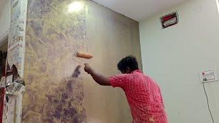 how to create colour wash effect  Asian paints  Royale Play texture design  interior wall ideas