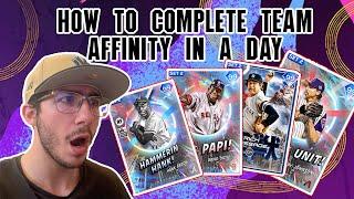 HOW TO COMPLETE TEAM AFFINITY 2 FAST  MLB THE SHOW 23