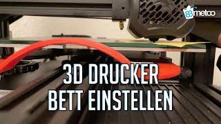 Ender 3 V2 Bett einstellen Anleitung  Olis Welt