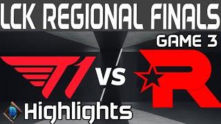 T1 vs KT Highlights Game 3  LCK Regional Finals  T1 vs KT Rolster by Onivia