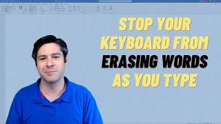 Computer Keyboard Erasing Letters As You Type? Word Chrome Everywhere