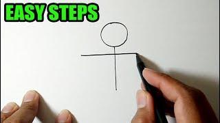 How to draw people for beginners  SIMPLE PEOPLE DRAWING  Man Drawing  Boy Drawing