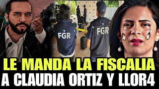 LA REVENTO  LE MANDA LA FISCALIA A CLAUDIA ORTIZ PARA QUE RESPONDA LOS SEÑALAMIENTO CONTRA ELLA