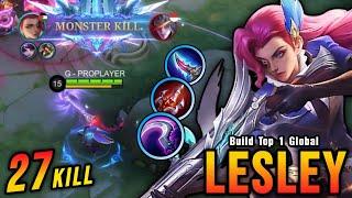 27 Kills New OP Build for Lesley Sidelane Monster - Build Top 1 Global Lesley  MLBB