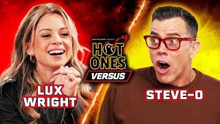 Steve-O vs. Fiancée Lux Wright  Hot Ones Versus