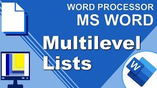 MS Word  Multilevel Lists