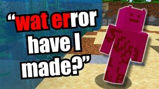 Minecraft but if I say water it gets deleted...