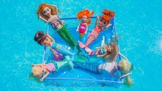 Elsa and Anna toddlers are mermaids