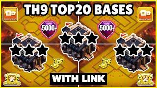  TOP 20 WORLD BEST TH9 WarFarm Base With Link  Th9 Cwl Base With Link  Th9 Best Base  2024