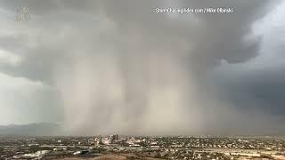 Microburst over Tucson AZ Monsoon Weather - 7282023