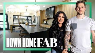 Modern Black & Industrial Home Renovation  Down Home Fab  HGTV