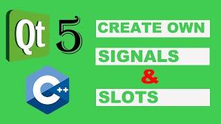 Qt C++ Create own signals and slots 12 connect and disconnect