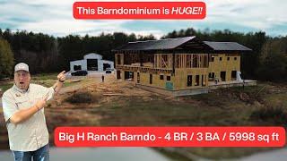 Barndominium Tour - 4 BR  3 BA  5998 sq ft - Big H Ranch