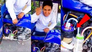 Joven de Ucayali inventa mototaxi que funciona 100% con agua.