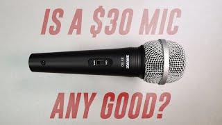 Shure SV100 Budget Mic Review  Test Compared to XM8500 SM48 SM58