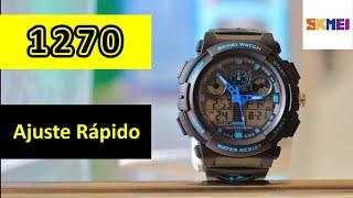 Reloj deportivo Skmei 1270 ⌚‍️ Ajuste de hora en español ️