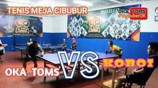 Koboi main Pingpong OKA TOMS ️ KOBOI  Latber tenis meja Single PTM AL-HADID Kranggan - Cibubur