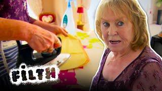 Obsessed Germaphobe Irons Her Cleaning Supplies  Episode 9  Obsessive Compulsive Cleaners  Filth