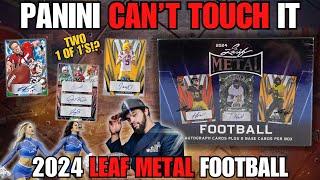TWO 1 OF 1S FUTURE #1 QB 2024 Leaf Metal Football Hobby Box + May Giveaway Winner