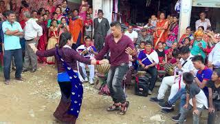 पन्चेबाजामा केटा र केटीको  धमाकेदार नाच  Panche Baja Dance