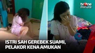 NGERI Momen Istri Sah Grebek Sang Suami Bareng Pelakor di Dalam Rumah  tvOne Minute