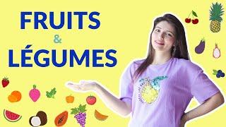 Learn French - fruits and vegetables vocabulary  in french with pronunciation French lesson