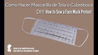 Cómo Hacer Mascarilla de Tela o Cubreboca Fácil y Rápido